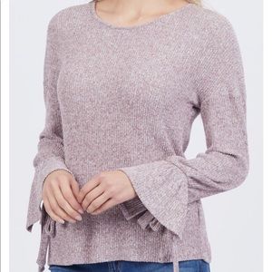 Lucky brand tie sleeve sweater